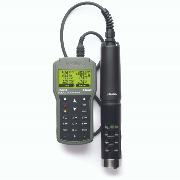 HI98494 - Medidor portátil multiparamétrico para la medición de pH, Conductividad Eléctrica (CE), Sólidos Disueltos Totales (TDS), Oxígeno Disuelto (OD) y Temperatura